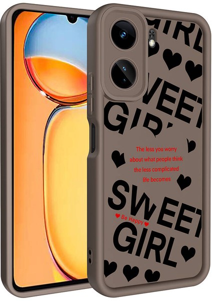 Xiaomi Redmi 13C Kılıf Kamera Korumalı Baskılı Arka Yüzey Klas Kapak-Siyah