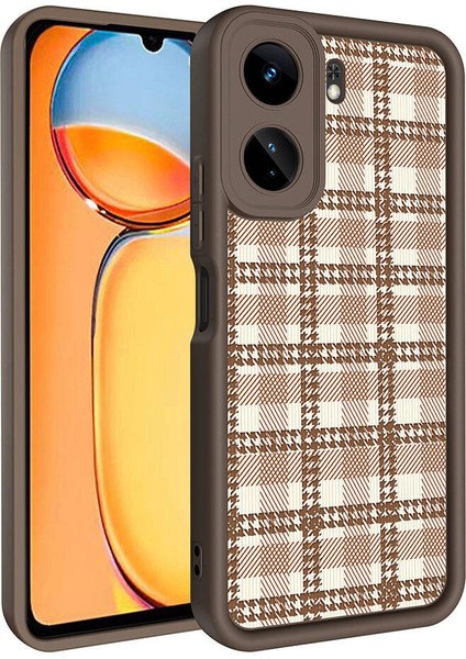 Xiaomi Redmi 13C Kılıf Kamera Korumalı Baskılı Arka Yüzey Klas Kapak-Siyah