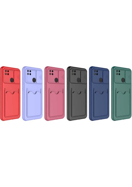 Xiaomi Redmi 9c Kılıf ​zore Kartix Kapak-Kırmızı