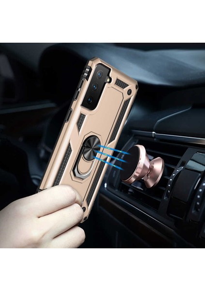 ZORE Galaxy S21 Kılıf Vega Kapak-Gold