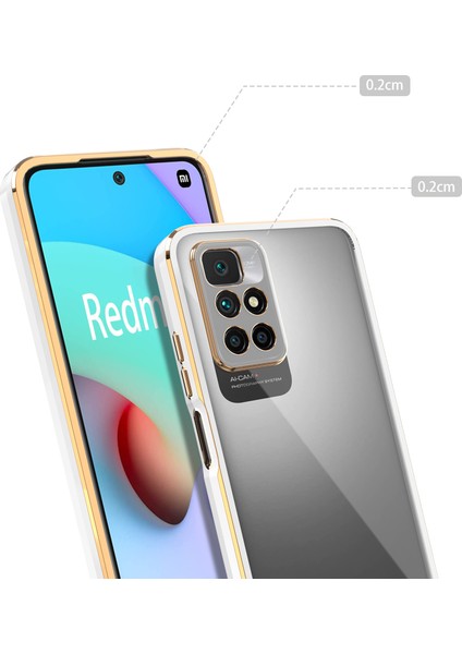 Xiaomi Redmi 10 Kılıf Voit Clear Kapak-Yeşil