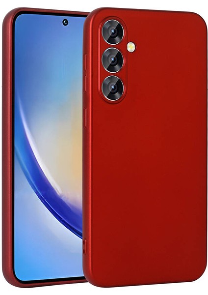 Galaxy A35 Kılıf Premier Silikon Kapak-Kırmızı