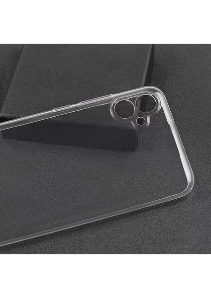 Galaxy A04E Kılıf Süper Silikon Kapak-Renksiz