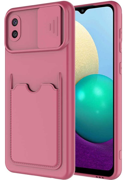 Galaxy A02 Kılıf ​zore Kartix Kapak-Koyu Mor