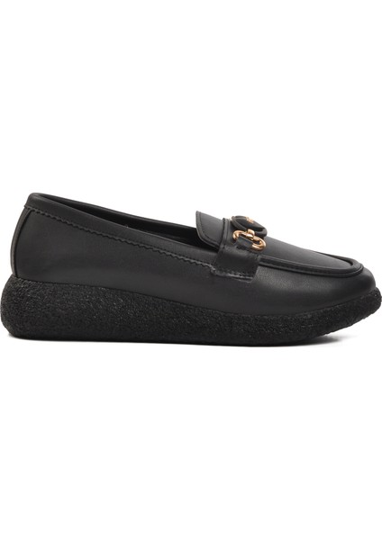 261152 Siyah Cilt Kadın Günlük Ayakkabı