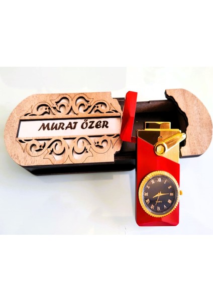 Çakmak Kişiye Özel Isim Yazılı ve Mdf Tasarım Kutulu NO:179