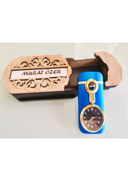 Çakmak Kişiye Özel Isim Yazılı ve Mdf Tasarım Kutulu NO:180