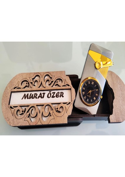 Çakmak Kişiye Özel Isim Yazılı ve Mdf Tasarım Kutulu NO:182