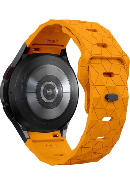 Samsung Galaxy Watch 7 40 44 mm Silikon Kordon Geometrik Desenli Spor Tasarım Premium Kayış modelleri