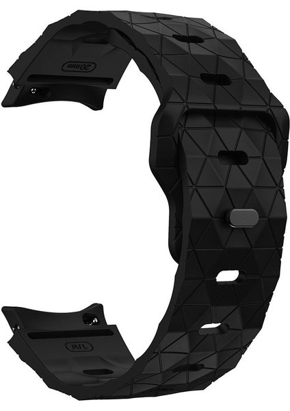 Samsung Galaxy Watch 7 40 44 mm Silikon Kordon Geometrik Desenli Spor Tasarım Premium Kayış