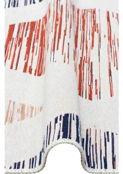 Maya %100 Naturel Pamuk Yıkanabilir Çift Taraflı Oturma Odası Mutfak Koridor Modern Kilim 38 Multy