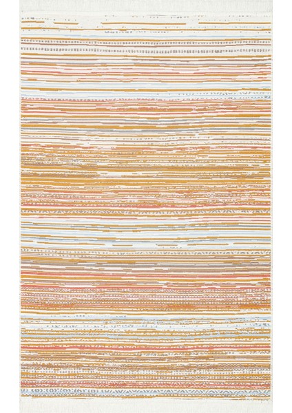 Maya %100 Naturel Pamuk Yıkanabilir Çift Taraflı Oturma Odası Mutfak Koridor Modern Kilim 35 Multy
