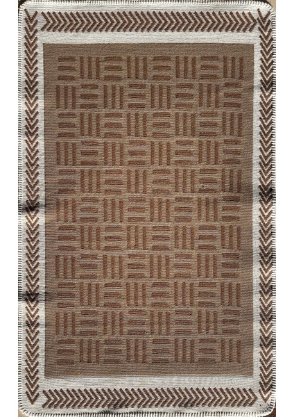 Maya Neo %100 Naturel Pamuk Yıkanabilir Çift Taraflı Oturma Odası Mutfak Koridor Modern Kilim 3brwh