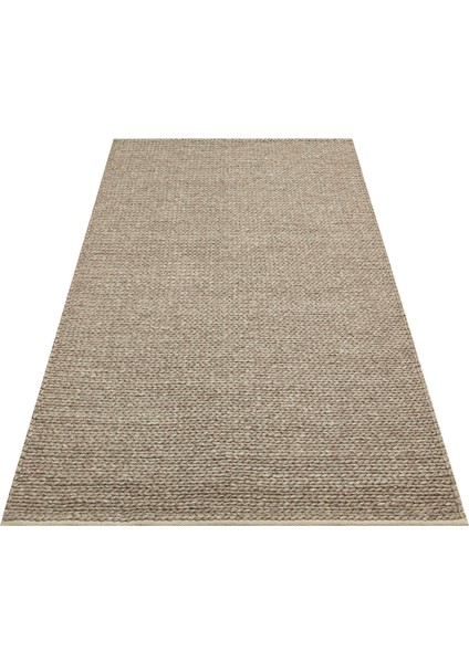 Woolstar %100 Naturel Kazak Desenli Salon Oturma Odası Koridor Antre El Dokuma Örgü Halı Brown