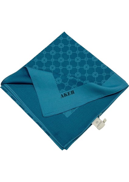 Elegance Monogram Eşarp - Mavi 924 fiyatları