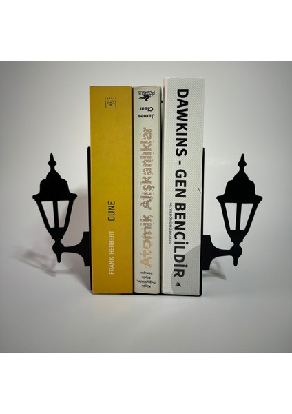 Metal Kitap Desteği Kitap Tutucu Ev ve Ofis Dekoratif Aksesuar 2 Li Set