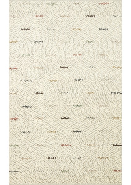Woolstar %100 Naturel Kazak Desenli Salon Oturma Odası Koridor Antre El Dokuma Örgü Halı JD6MUL