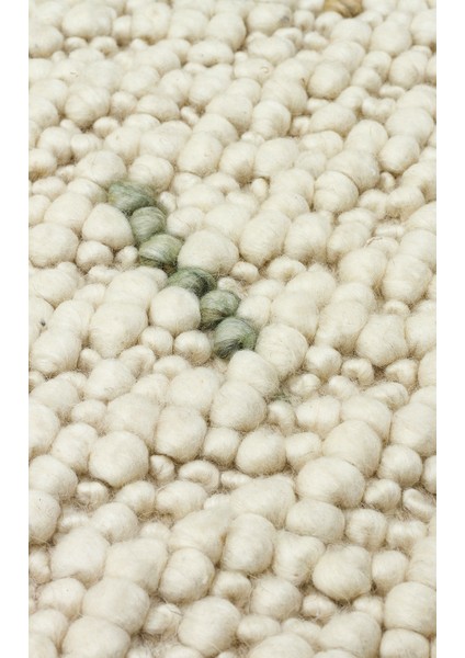 Woolstar %100 Naturel Kazak Desenli Salon Oturma Odası Koridor Antre El Dokuma Örgü Halı JD6MUL