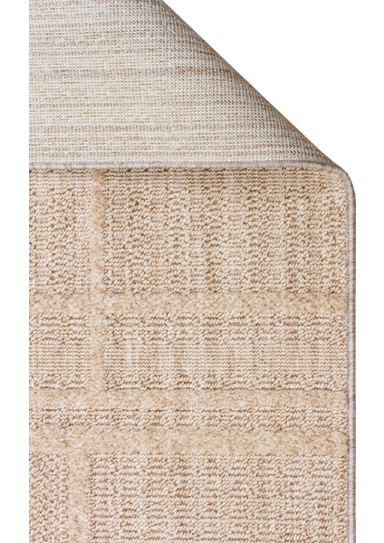 Style Hav Toz Vezmez Yumuşak Dokulu Oturma Odası Salon Koridor Antre Modern Halı 03 Beıge