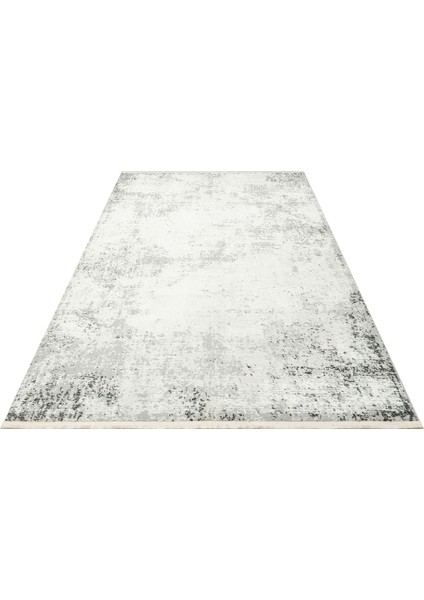 Pasific Serisi Eskitme Desenli Salon Oturma Odası Koridor Antre Modern Halı 05 Cream Grey Xw