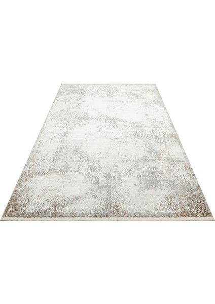 Pasific Serisi Eskitme Desenli Salon Oturma Odası Koridor Antre Modern Halı 05 Grey Beıge Xw