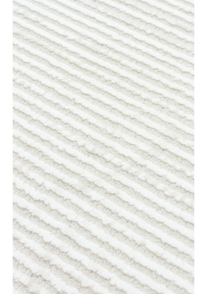 Pasific Serisi Eskitme Desenli Salon Oturma Odası Koridor Antre Modern Halı 22 Cream Grey Xw