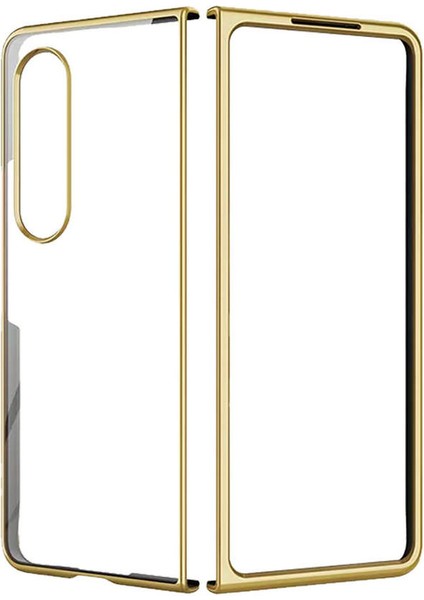 Samsung Galaxy Z Fold 4 Kılıf Fold Element Kapak - Gold 12