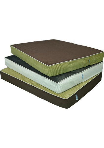 Lüks Visko 10CM Blok Süngerli 100% Sıvı Geçirmez Alezli Fermuarlı Yıkanabilir Köpek Yatağı fiyatları