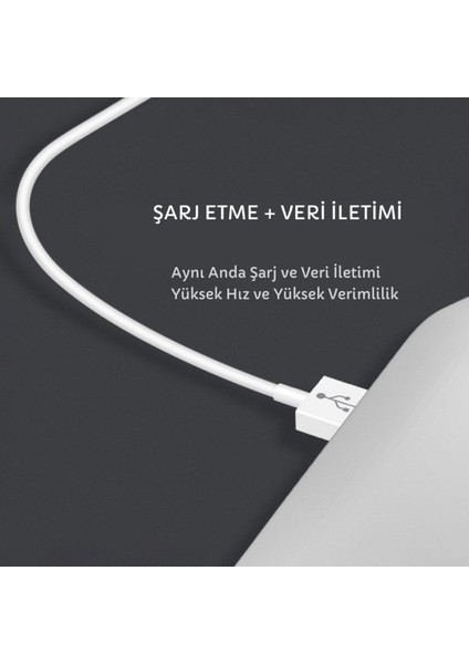 Samsung Uyumlu Essential (1.2 Metre) Hızlı Şarj/data Şarj Kablosu, Akıllı Şarj Kablosu