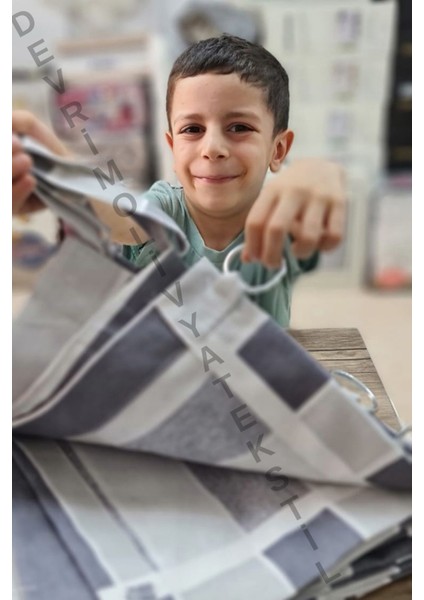 Gabardin Kumaş Perde Antrasit Gri modelleri