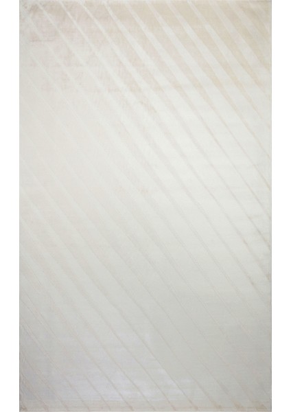 Monza Geometrik Desenli Yüksek Kalite Sık Dokuma Parlak Modern Salon Halısı 02 Cream