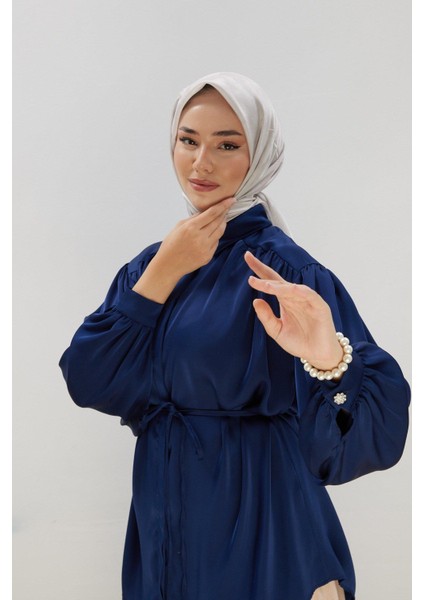 Desenli Shiny Eşarp - 8647 - Açık Taş fırsatları