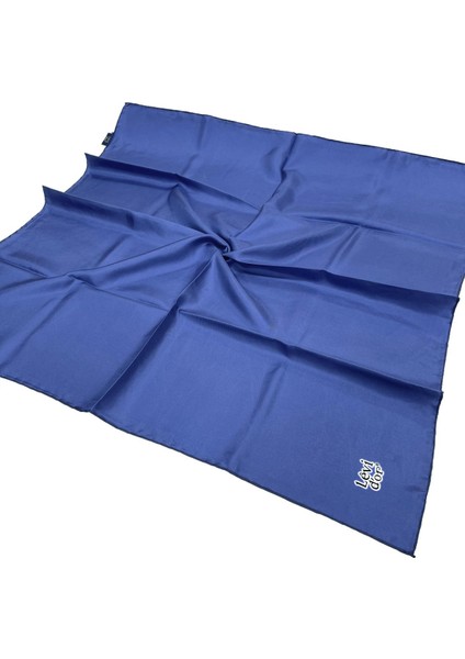 Düz Twill Ipek Eşarp - Açık Saks