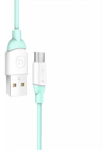 Samsung Uyumlu Essential,ıce-Cream Serisi 2A (1 Metre) Akıllı ve Hızlı Şarj/data Kablosu Bakır Telli