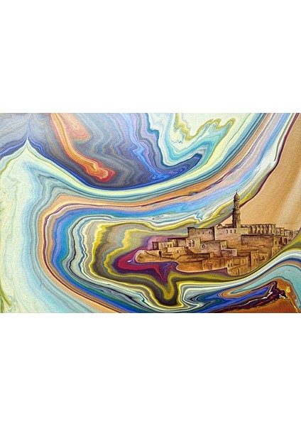 Ipek Yolu Ebru ve Hat - Silk Road Ebru And Calligraphy / Hikmet Barutçugil