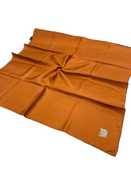 Düz Twill Ipek Eşarp - Soft Bakır