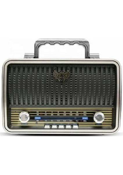 MD-1909BT-BLUETOOTH Portable Şarjlı Hoparlörler Nostaljık Radyo