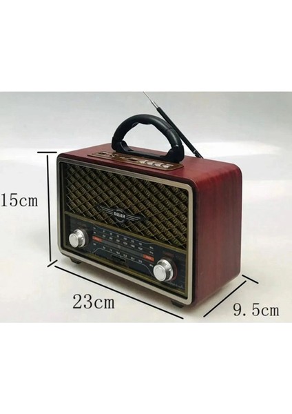 M-156BT Ahşap Görünümlü Nostaljik Radyo