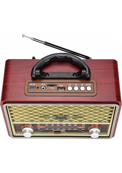 M-156BT Ahşap Görünümlü Nostaljik Radyo