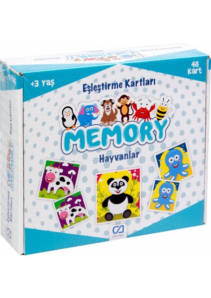 Ca Games Memory Hayvanlar Eşleştirme Kartları CA.5041 0497