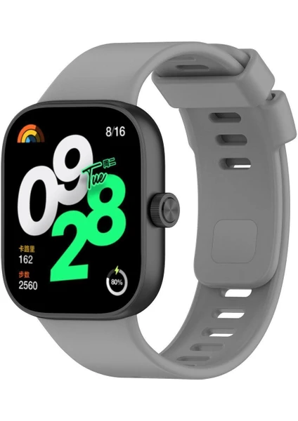 Xiaomi Redmi Watch 4 Uyumlu Yumuşak Silikon Tam Uyumlu Kordon Kayış