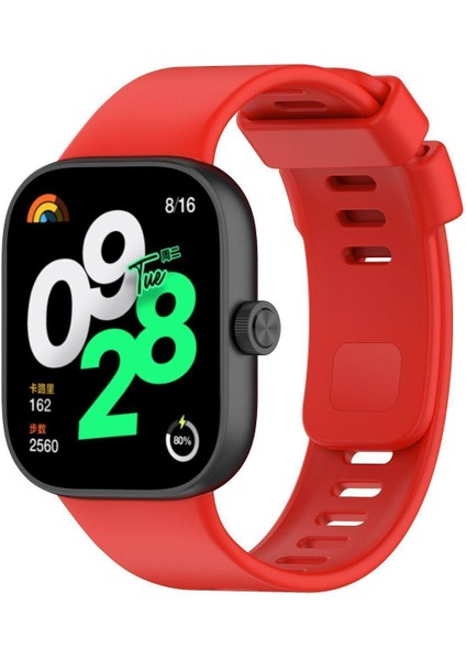 Xiaomi Redmi Watch 4 Uyumlu Yumuşak Silikon Tam Uyumlu Kordon Kayış