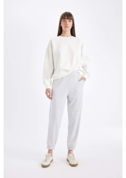 Kadın Eşofman Alt D4234AX/GR210 Grey Melange