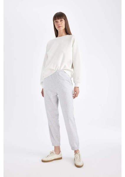 Kadın Eşofman Alt D4234AX/GR210 Grey Melange
