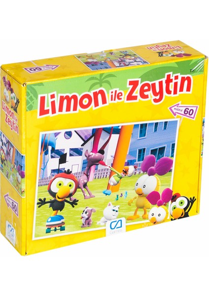 Ca Games Puzzle Limon ile Zeytin 60 Parça CA.5096 1319