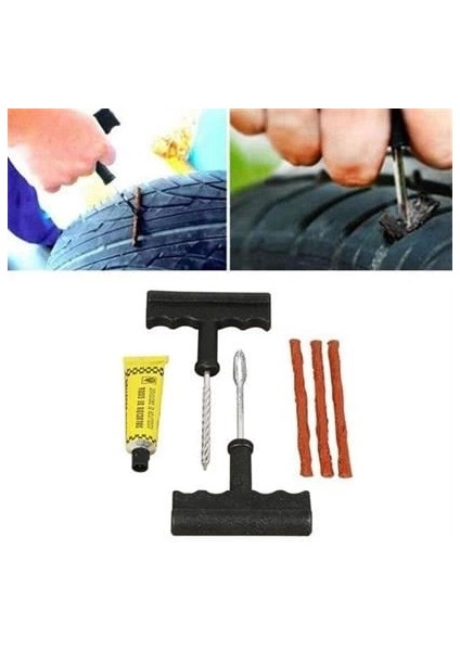 6 Parça Araba Motosiklet Otomobil Bisiklet Lastik Tamir Kiti Araç Bakım Seti