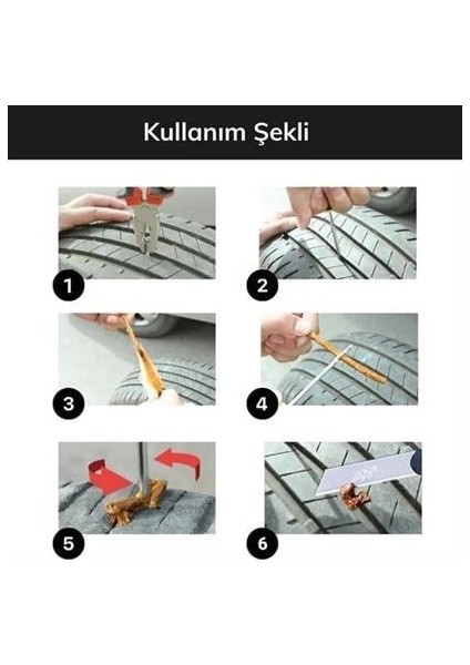6 Parça Araba Motosiklet Otomobil Bisiklet Lastik Tamir Kiti Araç Bakım Seti fırsatları