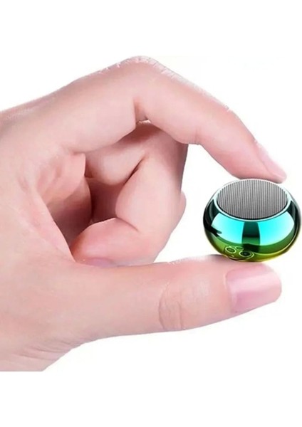Metal Mini Kablosuz Hoparlör Şarjlı 4W Mini Bluetooth Speaker Tws Özellikli Ses Bombası