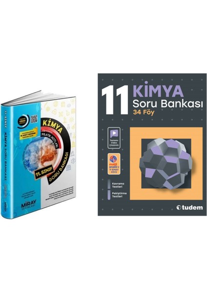 Miray Yayınları 11.sınıf Kimya   & Tudem  11.sınıf Kimya  Soru Ba