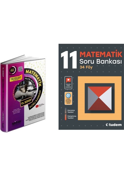 Miray Yayınları 11.sınıf Matematik    & Tudem  11.sınıf Matematik